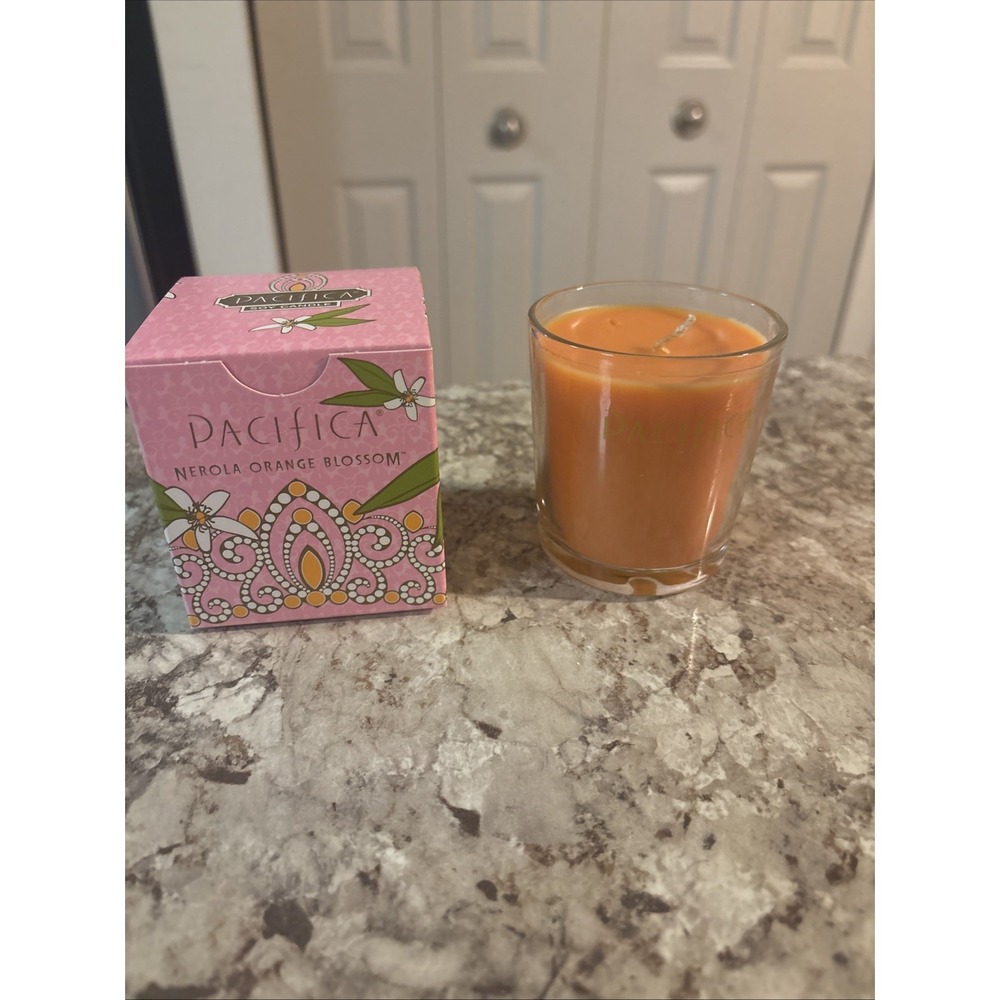 Pacifica Nerola Orange Blossom Soy Candle 5.5 oz Extremely Rare New-Box Distress